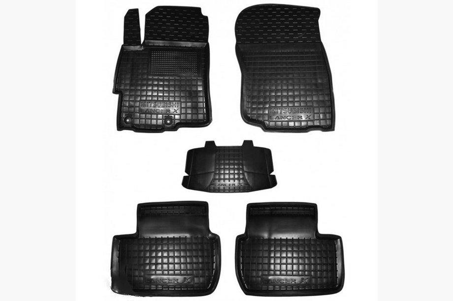 Mitsubishi Lancer X 2008- Alfombrillas de goma con borde (Autogumm) Image