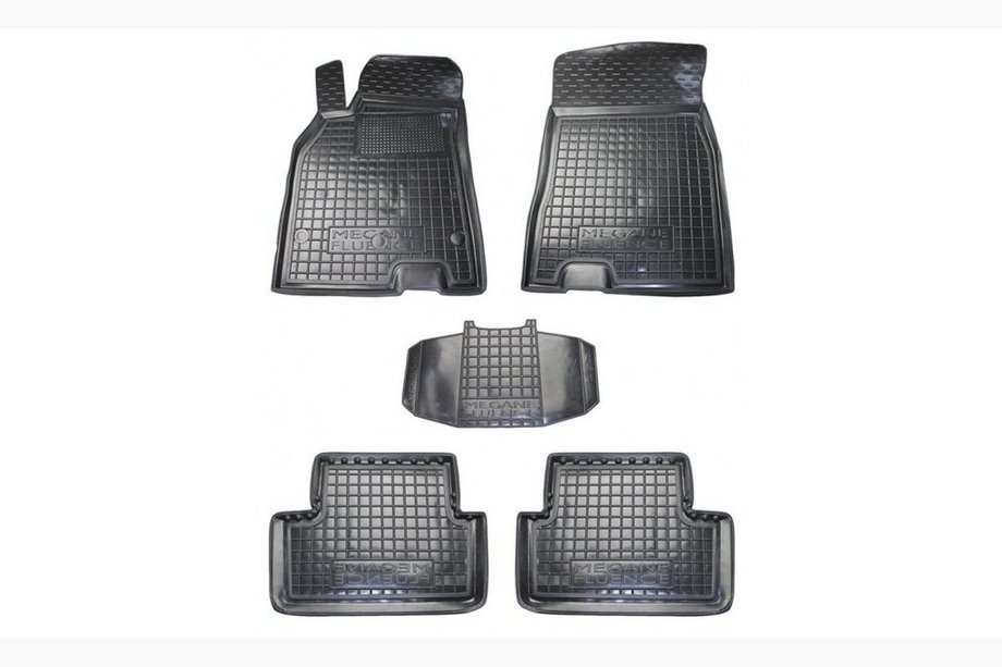 Renault Fluence 2009-2016 Alfombrillas de goma con borde (Autogumm) SW Image