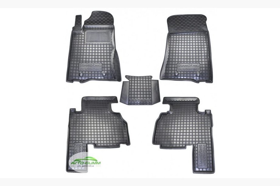 SsangYong Kyron 2005-2014 Alfombrillas de goma con borde (Autogumm) Image