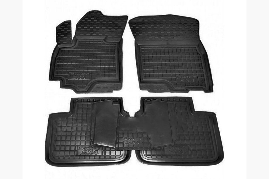 Suzuki SX4 2006-2013 Alfombrillas de goma con borde (Autogumm) Image