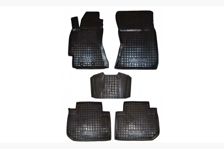 Subaru Forester 2008-2013 Alfombrillas de goma con borde (Autogumm) Image