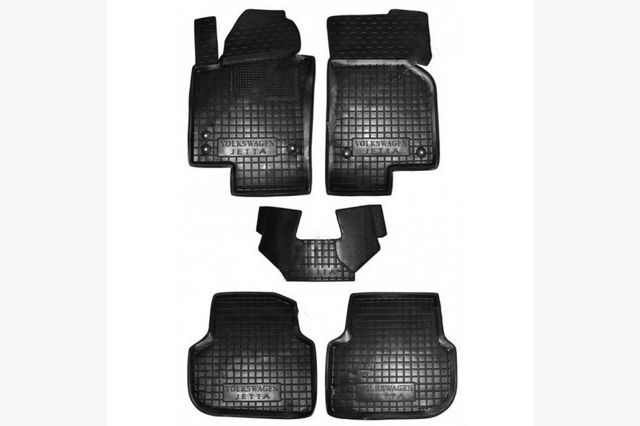 Volkswagen Jetta 2011-2018 Alfombrillas de goma con borde (Autogumm) Image