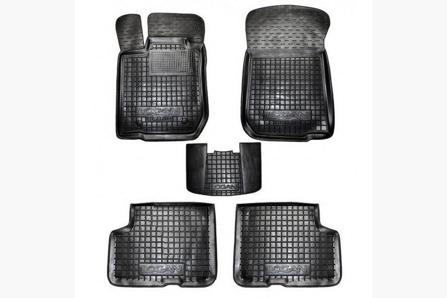 Renault Logan I 2005-2008 Alfombrillas de goma con borde (Autogumm) Image