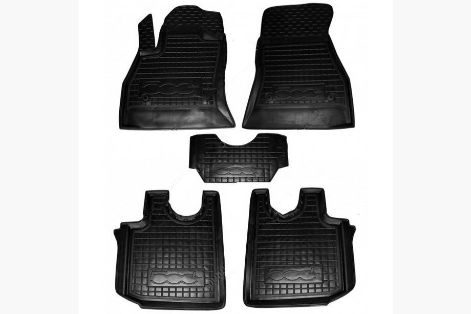 Fiat 500/500L 2013-2022 Alfombrillas de goma con borde 500L (Autogumm) Image