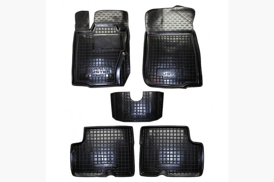 Renault Duster 2008–2017 Alfombrillas de goma con borde 4WD 2012-2014 Version europea (Autogumm) Image