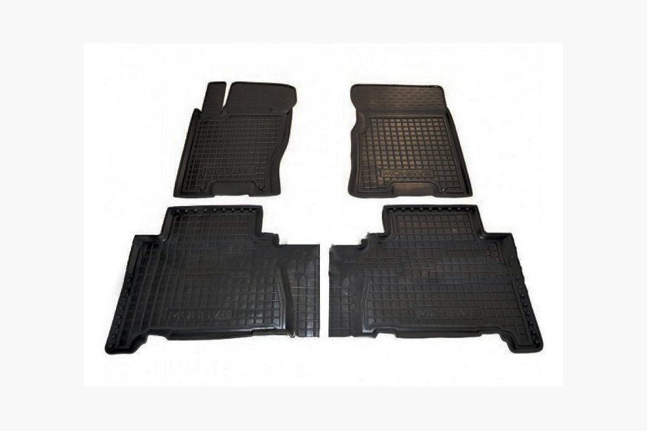 Kia Mohave 2008-2016 Alfombrillas de goma con borde 5 plazas (Autogumm) Image