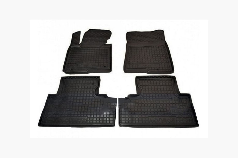 Kia Carens 2012- Alfombrillas de goma con borde 5 plazas (Autogumm) Image