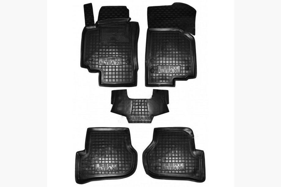 Seat Altea 2004-2015 Alfombrillas de goma con borde XL (Autogumm) Image