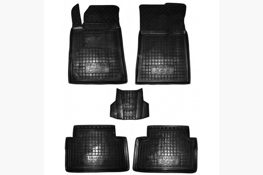 Peugeot 508 2010-2018 Alfombrillas de goma con borde (Autogumm) Image