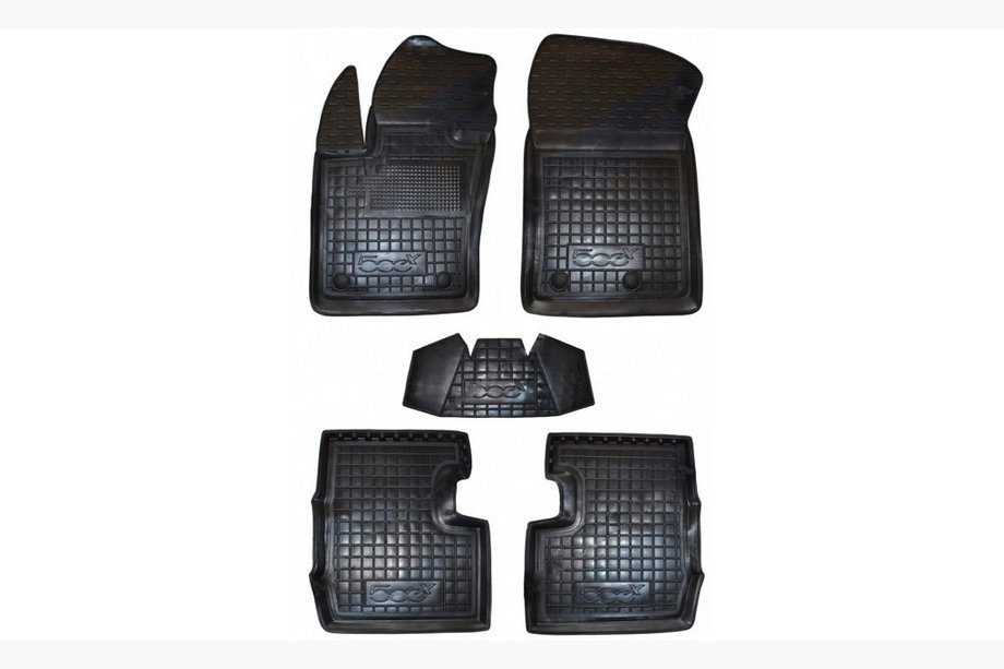 Fiat 500X 2014-2024 Alfombrillas de goma con borde (Autogumm) Image
