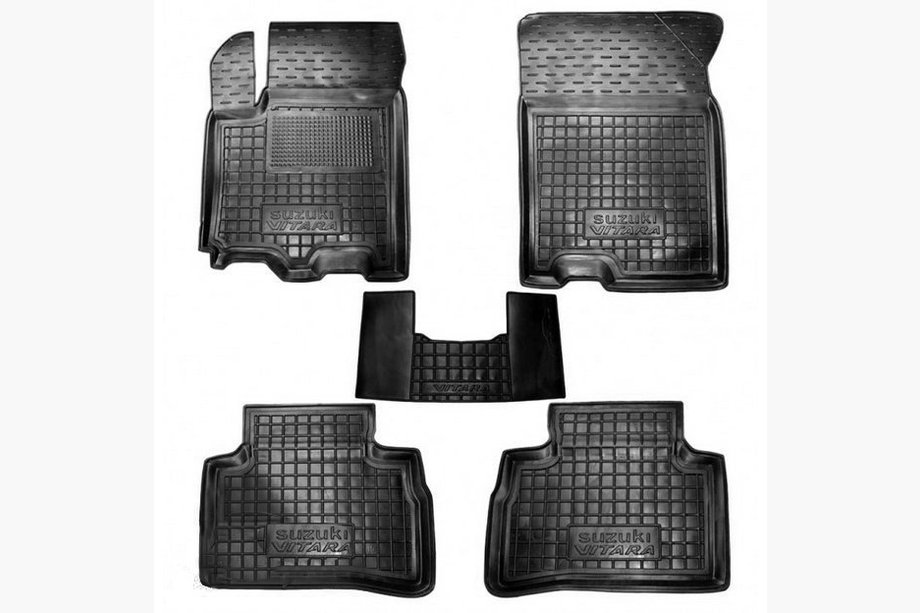 Suzuki Vitara 2015- Alfombrillas de goma con borde (Autogumm) Image
