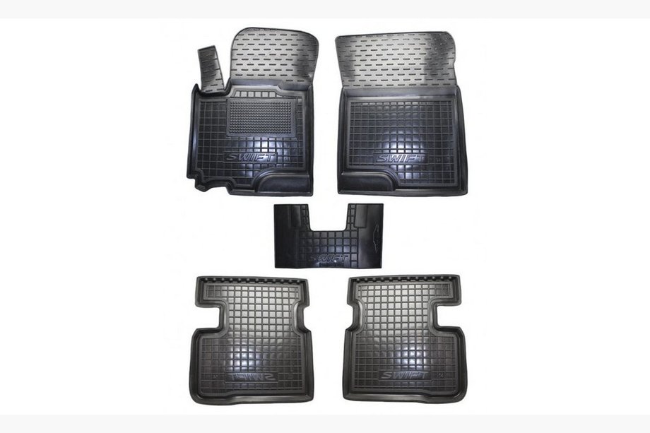Suzuki Swift 2005-2010 Alfombrillas de goma con borde (Autogumm) Image