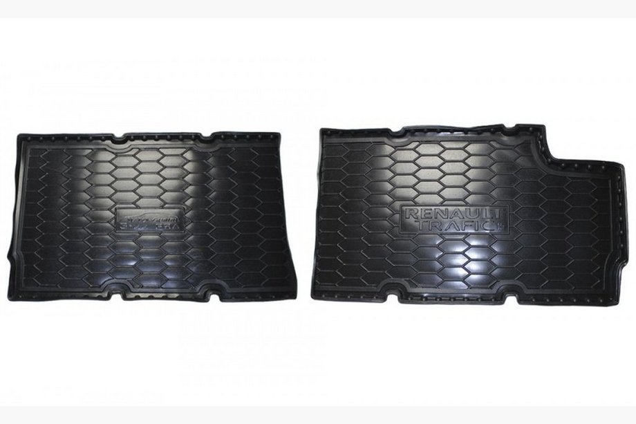 Renault Trafic 2015- Alfombrillas de goma con borde tercera fila (Autogumm) Image