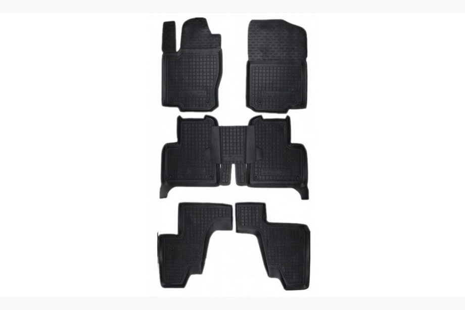 Mercedes GL/GLS class X166 2012-2019 Alfombrillas de goma con borde 7 plazas (Autogumm) Image