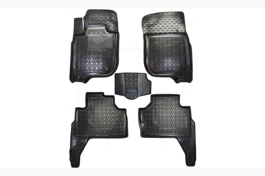 Mitsubishi Pajero Sport 2015- Alfombrillas de goma con borde (Autogumm) Image
