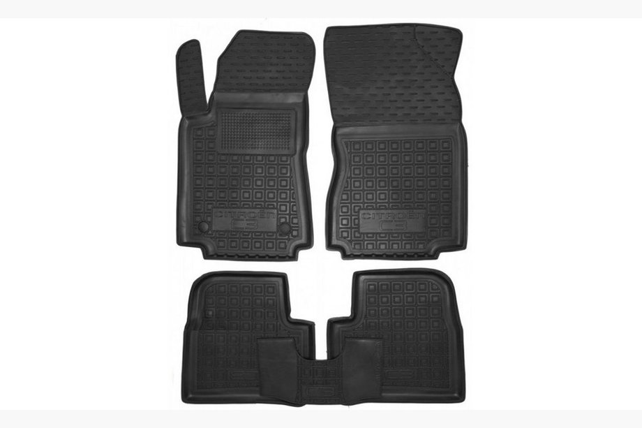Citroen C-3 2016-2023 Alfombrillas de goma con borde (Autogumm) Image