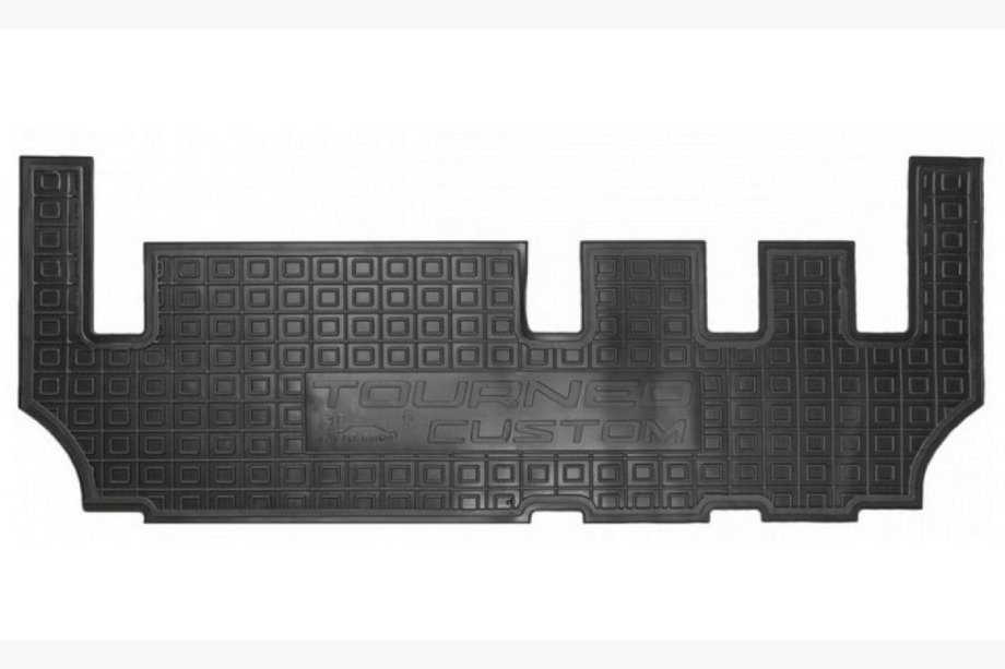 Ford Custom 2013-2022 Alfombrillas de goma con borde 2015+ tercera fila (Autogumm) Image