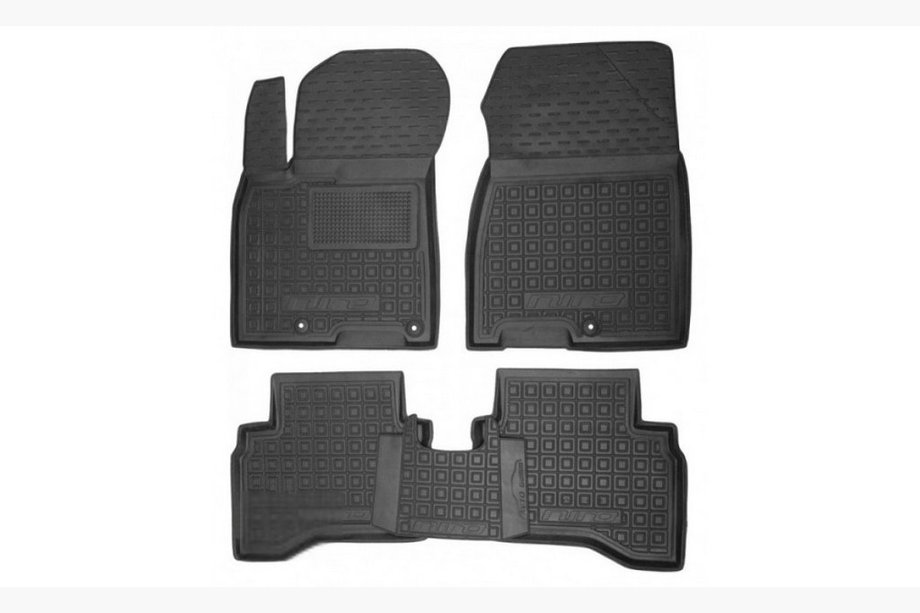 Kia Niro 2016–2021 Alfombrillas de goma con borde BASE eco plug-in (Autogumm) Image