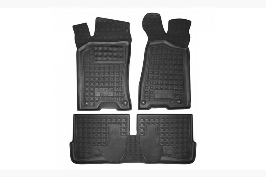 Audi 80/90 1987-1996 Alfombrillas de goma con borde 1991-1996 (Autogumm) Image