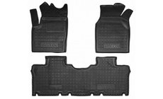 Volkswagen Sharan 1995-2010 Alfombrillas de goma con borde 1995-2000 5 plazas (Autogumm) foto 1