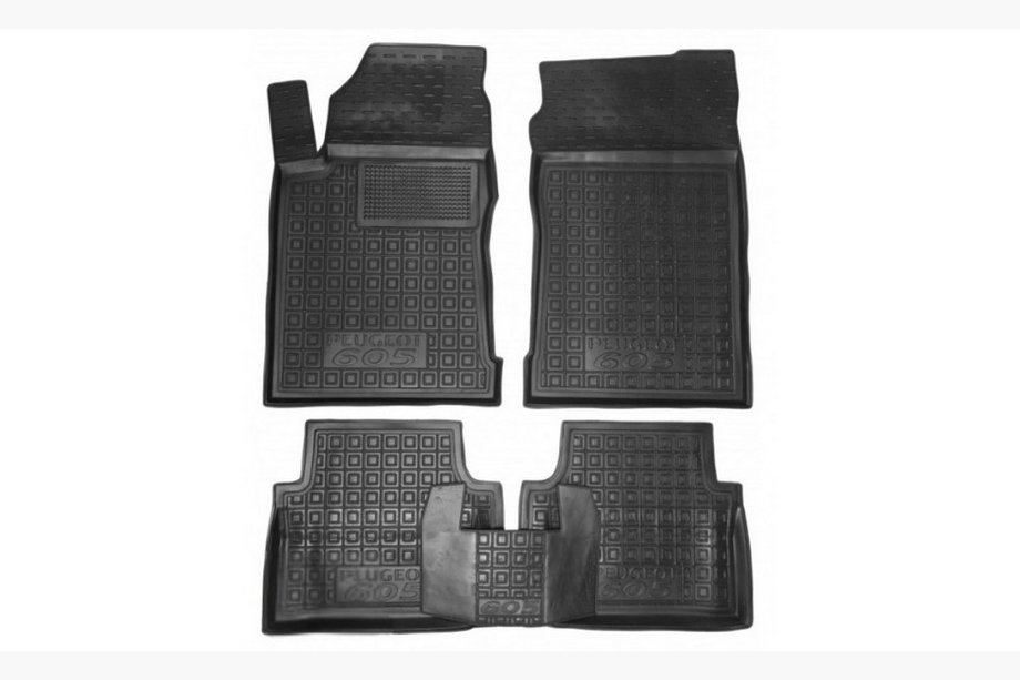 Peugeot 605 1989-1999 Alfombrillas de goma con borde (Autogumm) Image