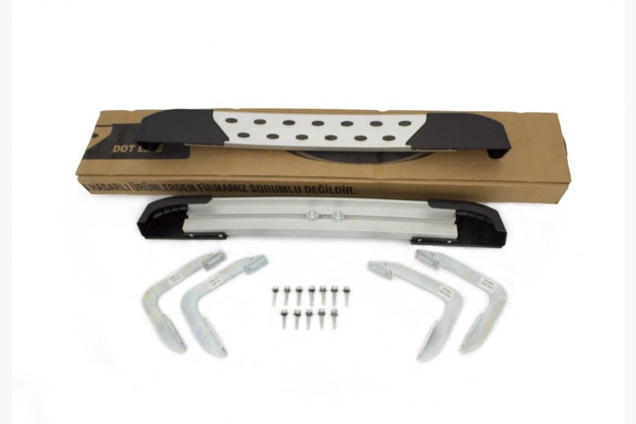 Volkswagen LT 1995-2006 Estribos Laterales DOT-Line detrás de la rueda (2 uds., Aluminio) Batalla Larga Foto 2