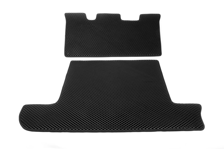 Lexus LX470 1998-2007 Alfombrilla de maletero 2 uds Negro (EVA, 7 plazas) Image