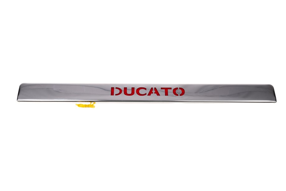 Fiat Ducato 2006-2025 Moldura LED sobre la matrícula (acero inoxidable) Image