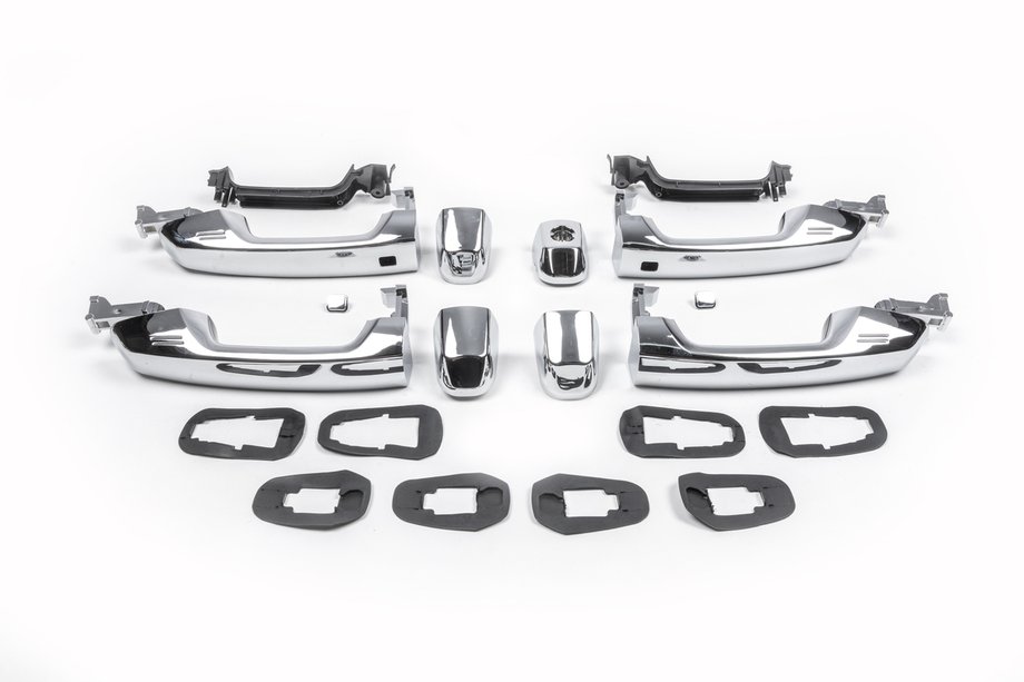 Toyota Land Cruiser 200 2007-2021 Manijas de puerta 2008-2015 completas Diseño NEW (4 uds) Image