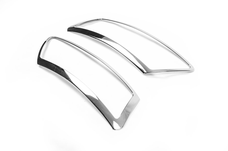 Audi A6 C6 2004-2011 Cubiertas de Faros Cromadas (2 uds) Image