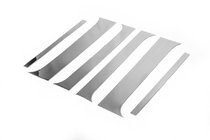 Nissan Navara 2006-2015 Cubiertas de pilares cromadas (6 uds, acero inoxidable) foto 2