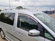 Volkswagen Caddy 2015-2020 Deflectores de Ventana con Moldura Cromada (2 uds, Niken) foto 1