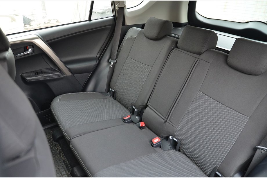 Toyota Rav 4 2013-2018 Fundas de Asientos de Coche (Polipiel↗Tela, Premium) Foto 3