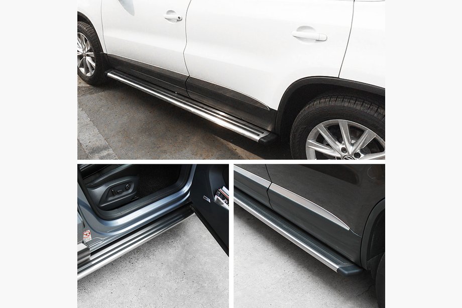 Volkswagen Tiguan 2007-2016 ORIGINAL! Estribos laterales (2 uds, aluminio) Image