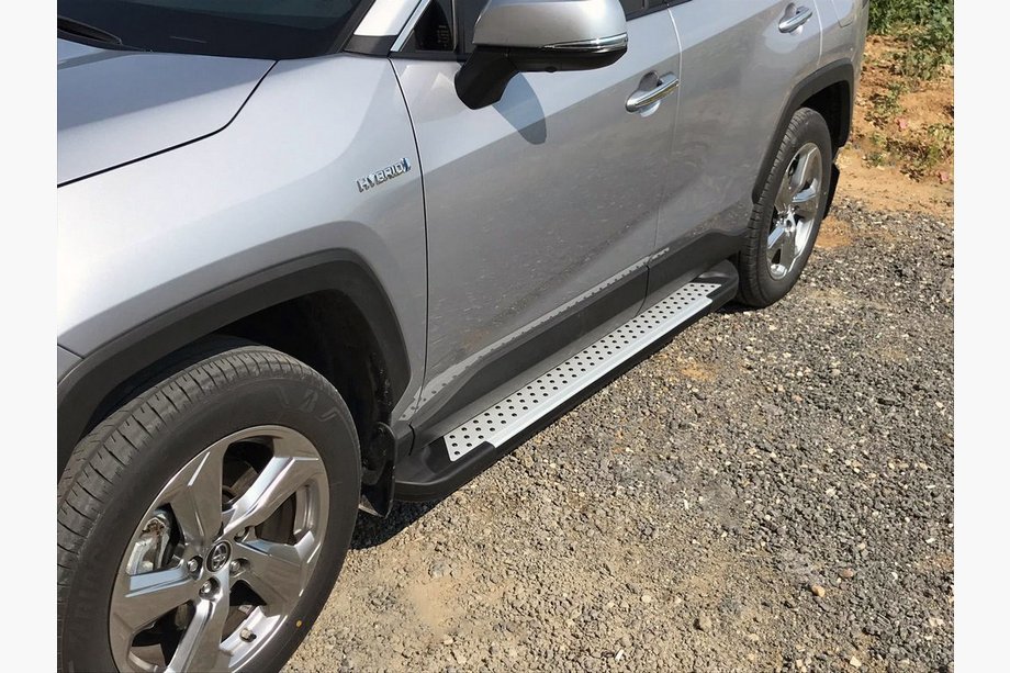 Toyota Rav 4 2019–2025 Estribos laterales Allmond Grey (2 uds., aluminio) Image
