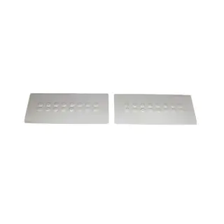 Placas de umbral interiores OmsaLine (2 uds, Acero inoxidable)