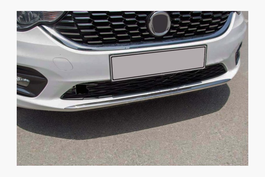 Fiat Tipo 2016- Protector de parachoques delantero OmsaLine (2016-2020, acero inoxidable) Image