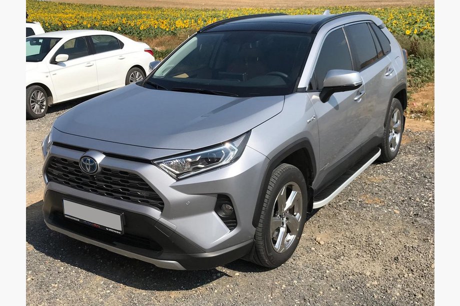 Toyota Rav 4 2019–2025 Estribos Laterales Tayga Grey (2 uds., Aluminio) Image