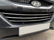 Hyundai IX-35 2010-2015 Tiras para parrilla delantera (3 uds, acero inoxidable) foto 1