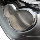 Mercedes C-class W203 2000-2007 Cubiertas de faros (2 uds., Plástico) foto 2