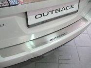 Subaru Outback 2009-2014 Protector de parachoques trasero Natanika (acero inoxidable) foto 1