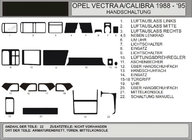Opel Vectra A 1987-1995 Cubiertas de tablero (Hartman) foto 1