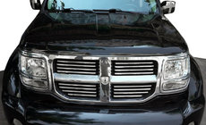 Dodge Nitro 2006-2011 Molduras cromadas para parrilla (acero inoxidable) foto 1