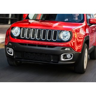 Cubiertas Cromadas para Faros Antiniebla 2014-2018 (2 uds Acero Inoxidable) Jeep Renegade 2014- foto 1
