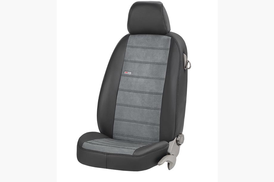 Geely Emgrand X7 2011- Fundas de Asientos Coche Cuero Ecológico+Tela+Alcantara Antara (Juego Completo) Foto 7