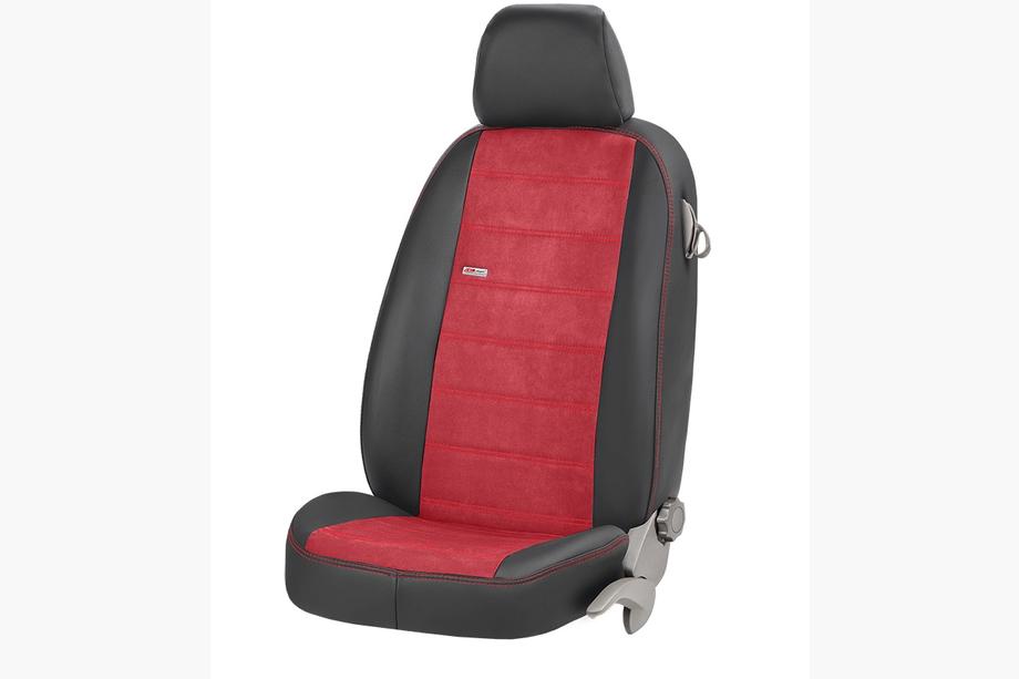 Geely Emgrand X7 2011- Fundas de Asientos Coche Cuero Ecológico+Tela+Alcantara Antara (Juego Completo) Foto 10