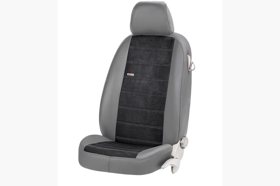 Geely Emgrand X7 2011- Fundas de Asientos Coche Cuero Ecológico+Tela+Alcantara Antara (Juego Completo) Foto 23