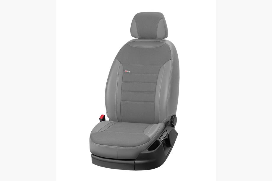 Ford Custom 2013-2022 Fundas de Asientos Coche Piel Sintética+Tela Eco Classic 2020 (8 o 9 Plazas) Foto 2