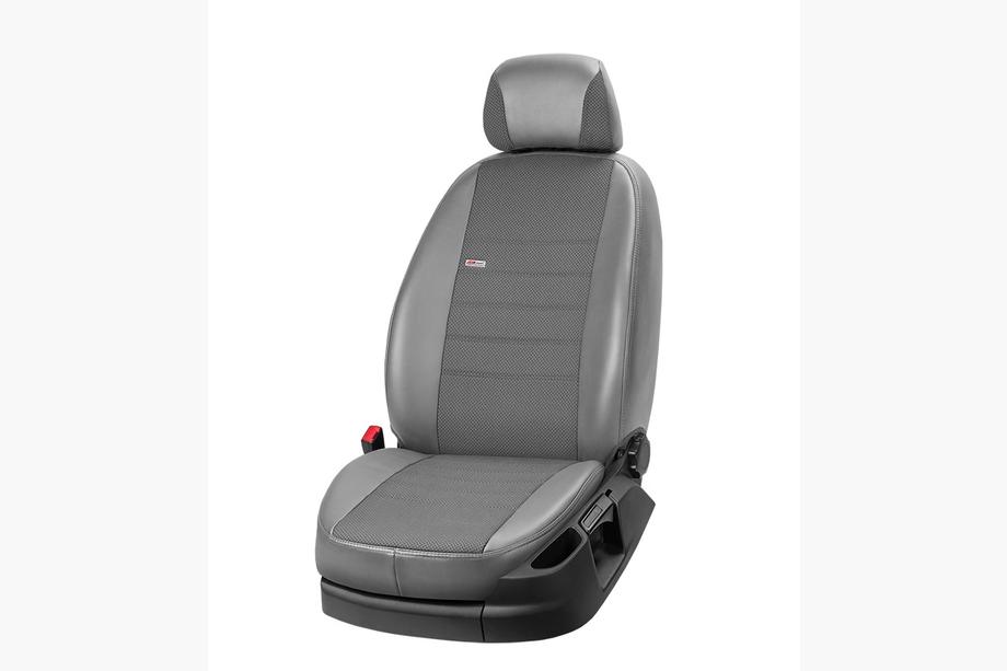 Cadillac CTS 2013-2019 Fundas de Asientos Coche Piel Sintetica+Tela+Alcantara Eco Comfort (Juego Completo) Foto 3