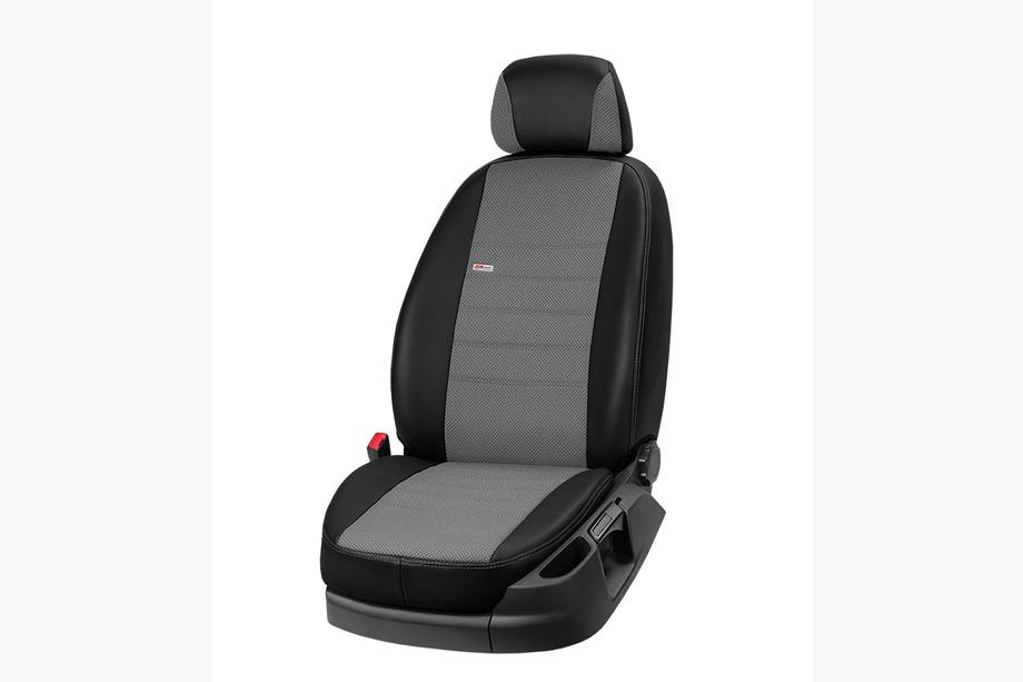 Cadillac CTS 2013-2019 Fundas de Asientos Coche Piel Sintetica+Tela+Alcantara Eco Comfort (Juego Completo) Foto 5